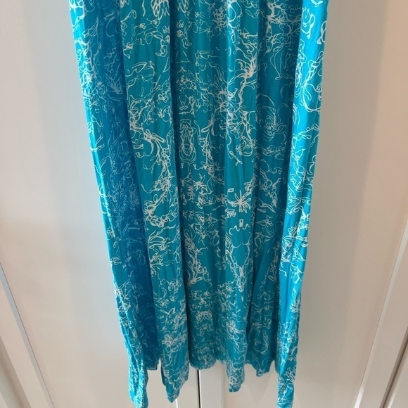 Soft Surroundings Turquoise Soft Jersey Maxi Dress. Size Small. - Picture 11 of 13